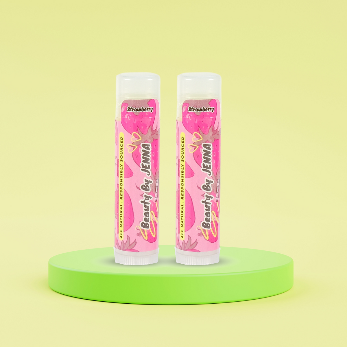 Strawberry Lip Balm: 2 Pack